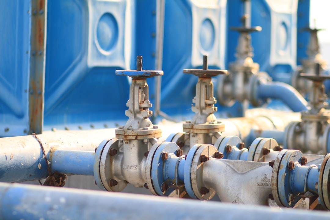 Maintenance SPARING WWTP - a bunch of pipes that are lined up together