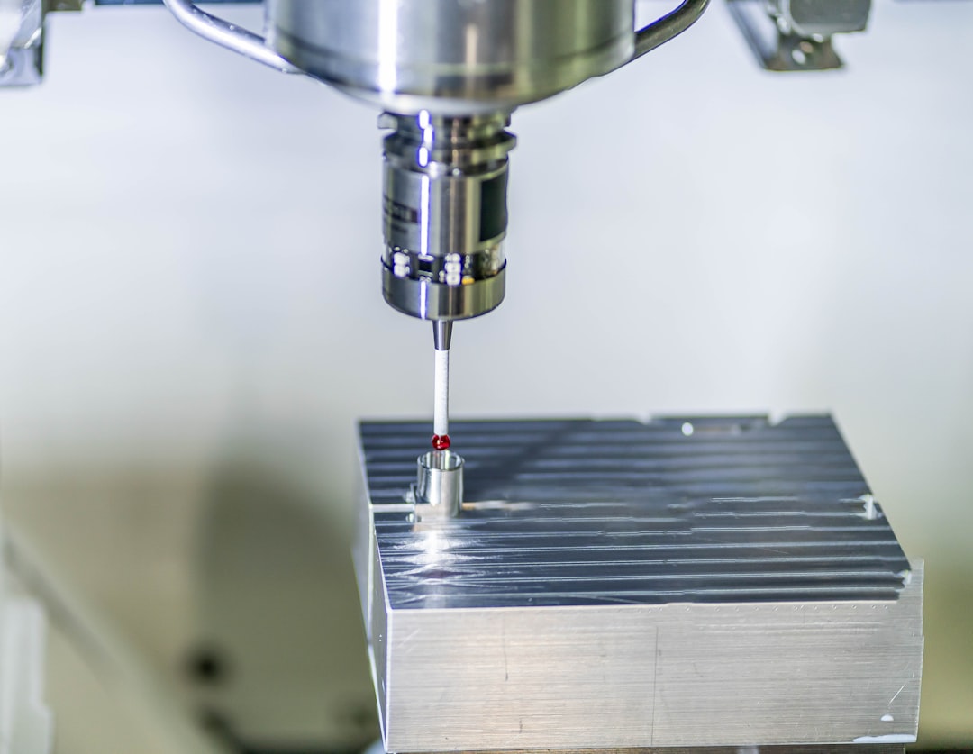 a machine that is making a piece of metal