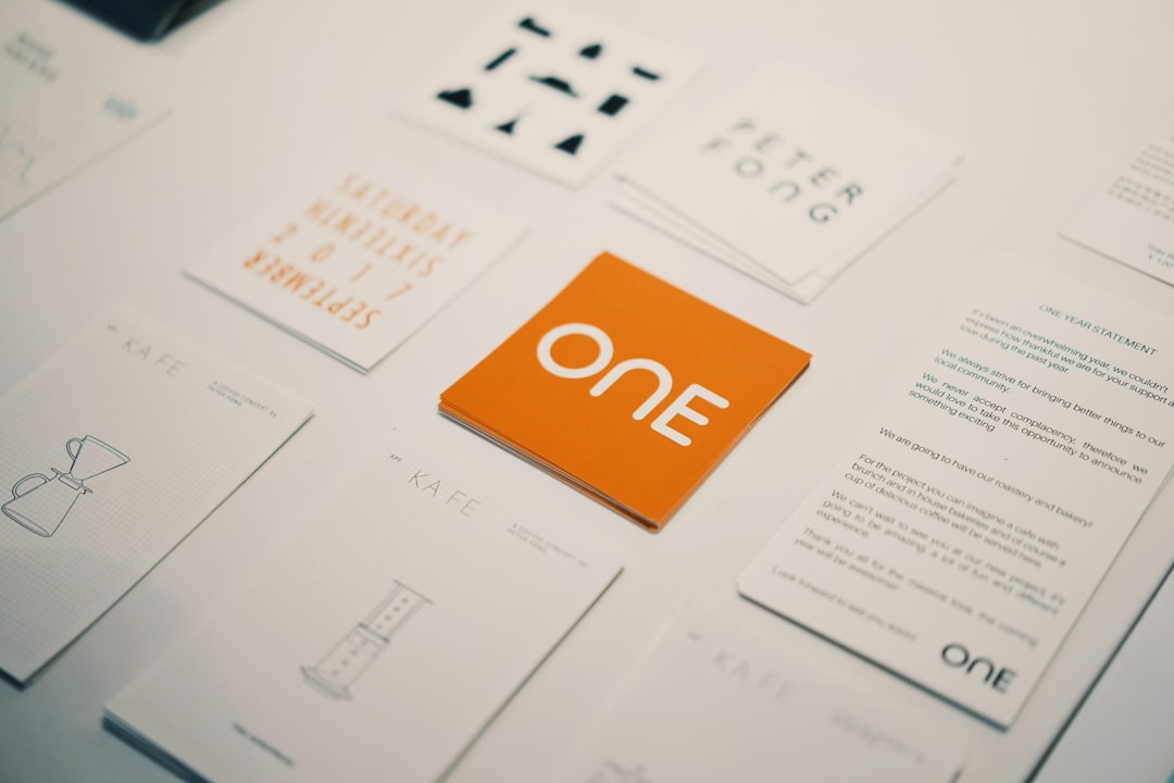 Orange card with 